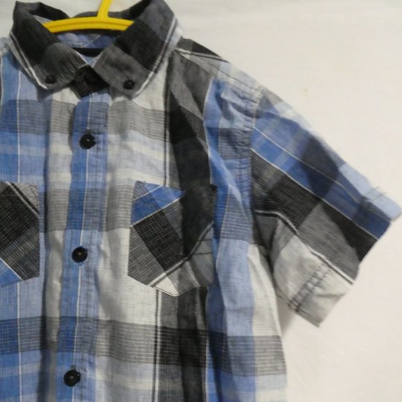 BURNSIDE, 6x, casual button down plaid shirt, BNWOT - Picture 5 of 13
